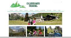 Desktop Screenshot of escuriosandotrekking.it